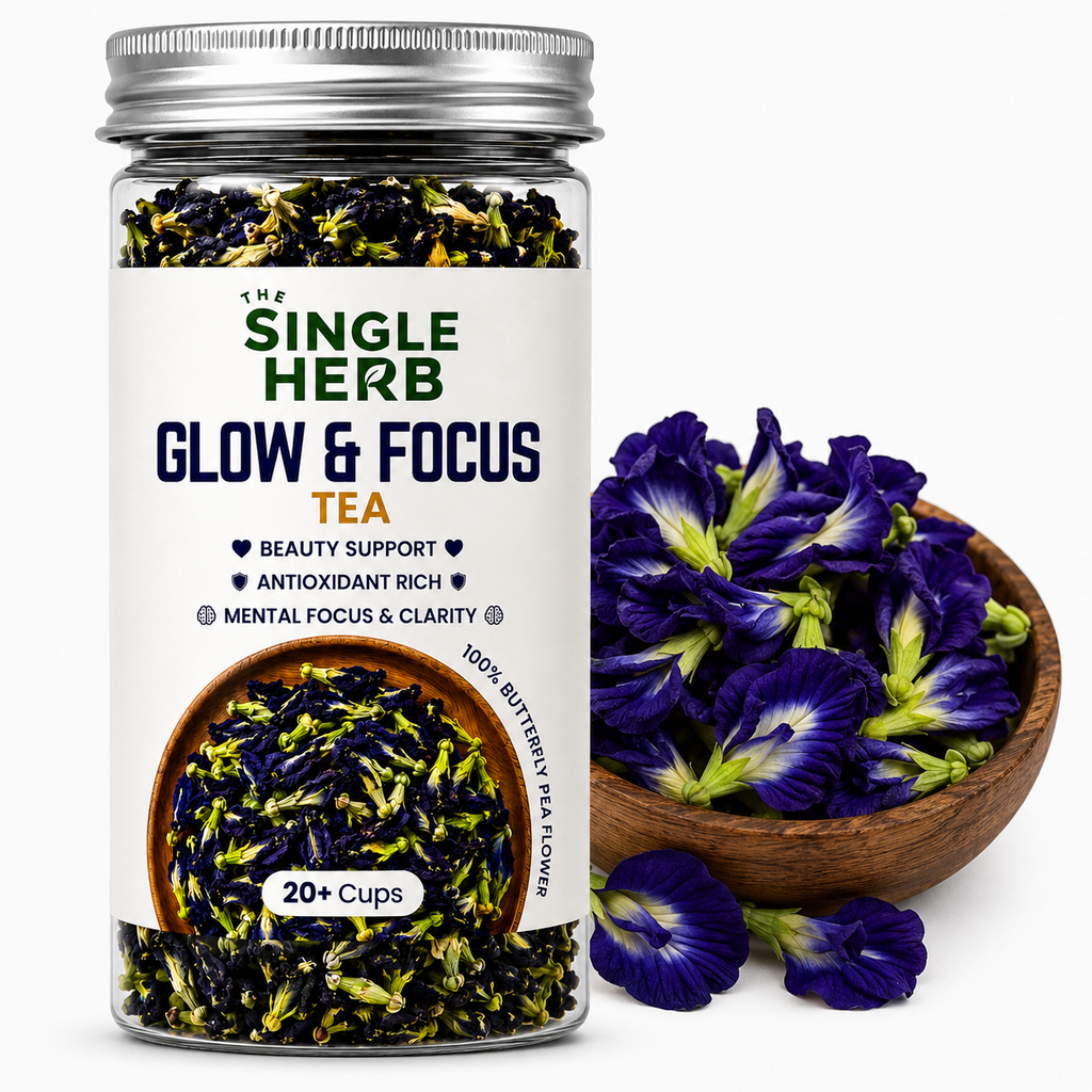 Butterfly Pea Flower Tea – Blue Herbal Tea for Glow & Focus ( 30+ Cups )