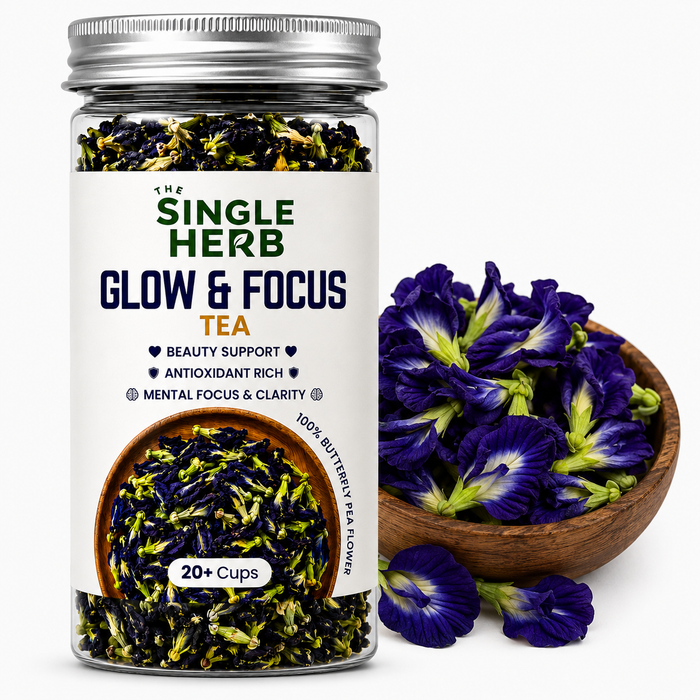 Butterfly Pea Flower Tea – Blue Herbal Tea for Glow & Focus ( 30+ Cups )