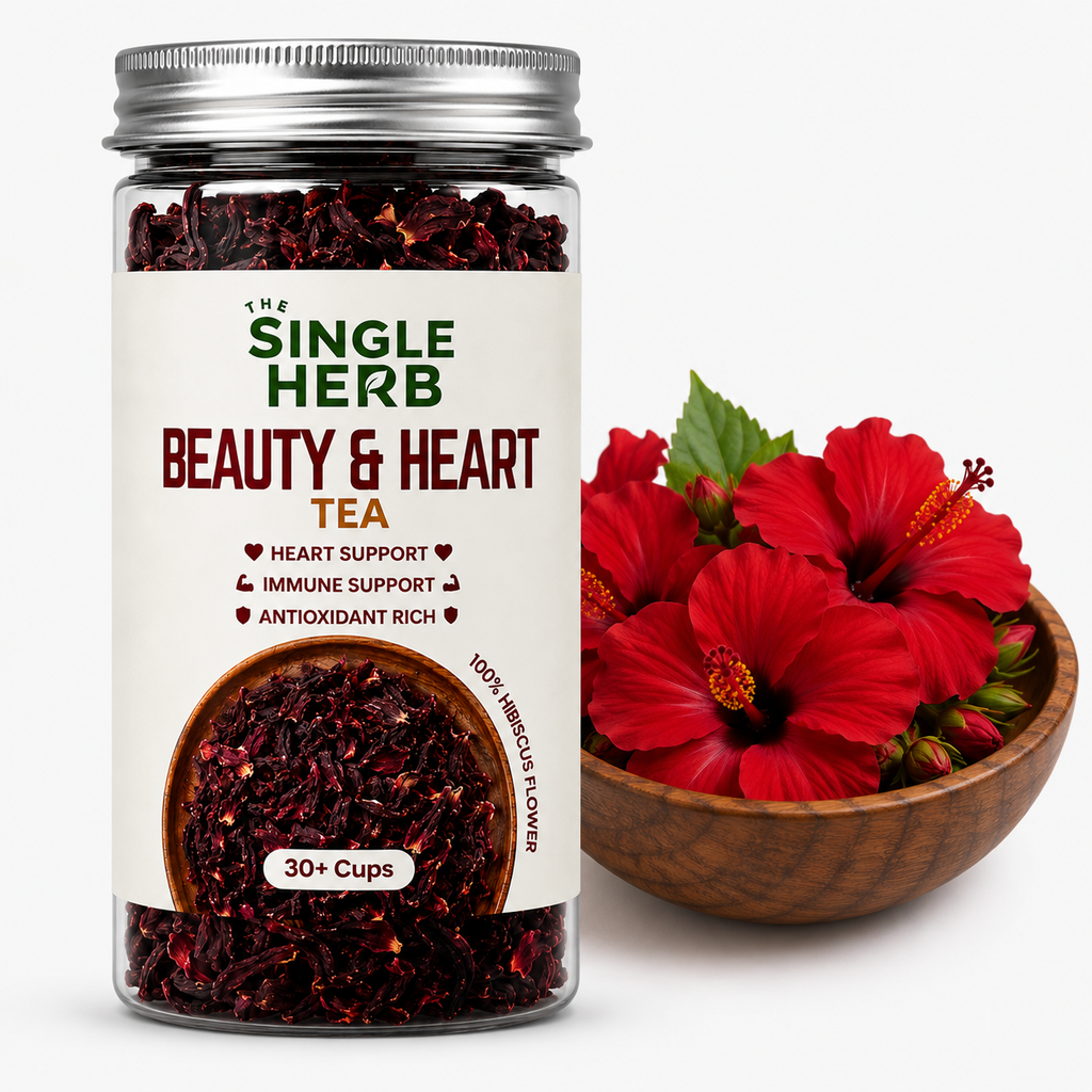 Hibiscus Tea – 100% Herbal Flower Tea for Wellness & Refreshment( 30+ Cup )