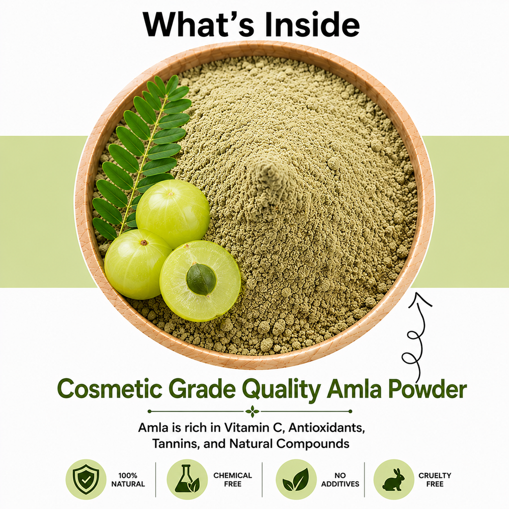 100% Pure Amla Hair Mask Powder – Natural Hair Strength & Shine Treatment(125gm)