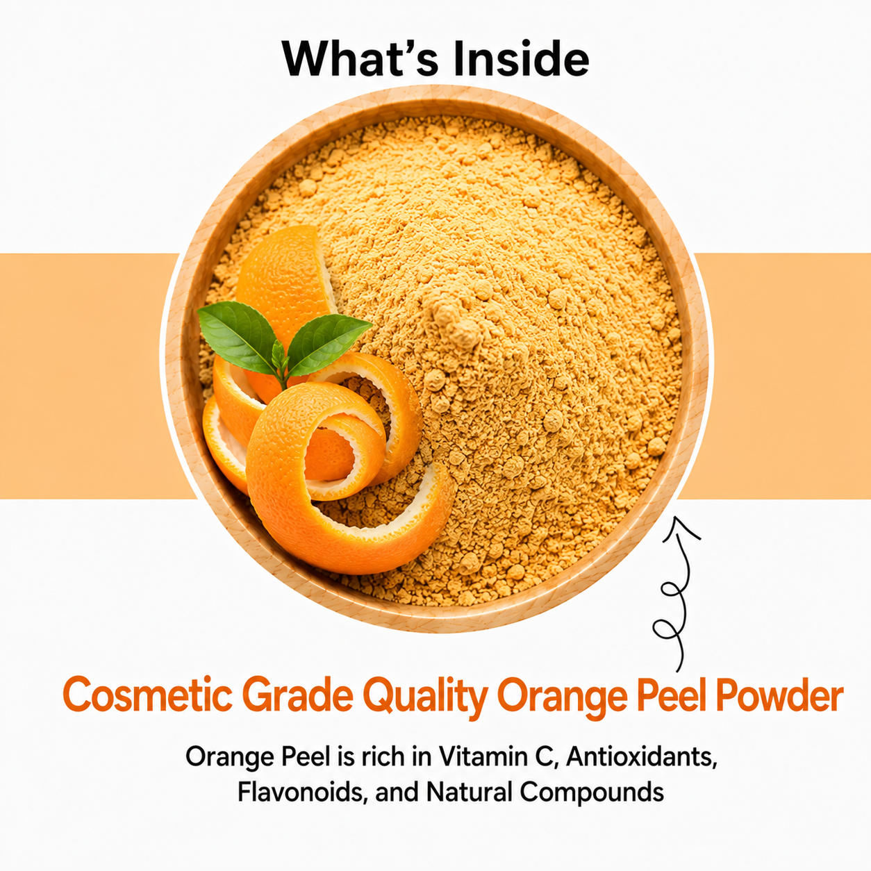 Orange Face Mask Powder – 100% Orange Herbal Face Pack for Dull Skin ( 125gm )